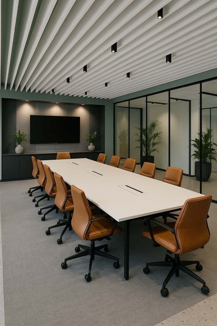 Completed conference room · Saarthee Technology office, Magnum Global Park, Gurugram