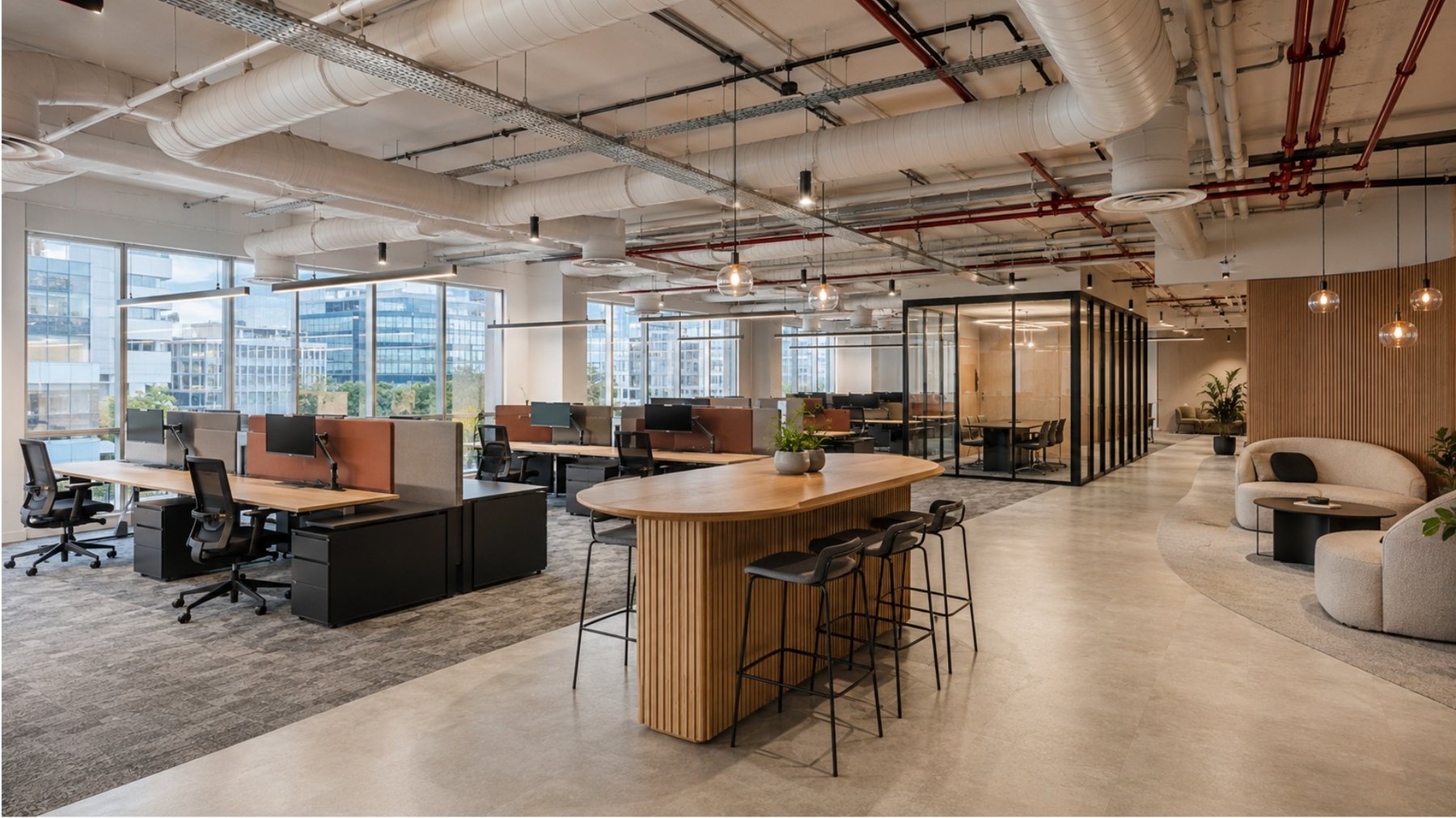 Office reception interior
